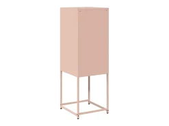 Aparador de acero laminado en frío rosa 36x39x107 cm