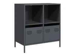 Aparador de acero laminado en frío antracita 68x39x73,5 cm
