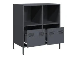 Aparador de acero laminado en frío antracita 68x39x73,5 cm