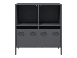 Aparador de acero laminado en frío antracita 68x39x73,5 cm