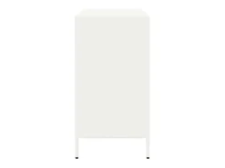 Aparador de acero laminado en frío blanco 101,5x39x73,5 cm