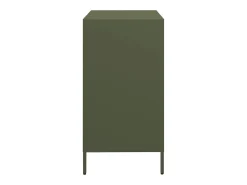 Aparador de acero laminado en frío verde oliva 68x39x73,5 cm