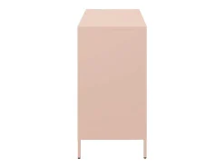 Aparador de acero laminado en frío rosa 101,5x39x73,5 cm