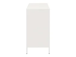 Aparador de acero laminado en frío blanco 101,5x39x73,5 cm