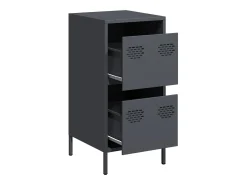 Aparador de acero laminado en frío antracita 35x39x73,5 cm