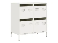 Aparador de acero laminado en frío blanco 68x39x73,5 cm