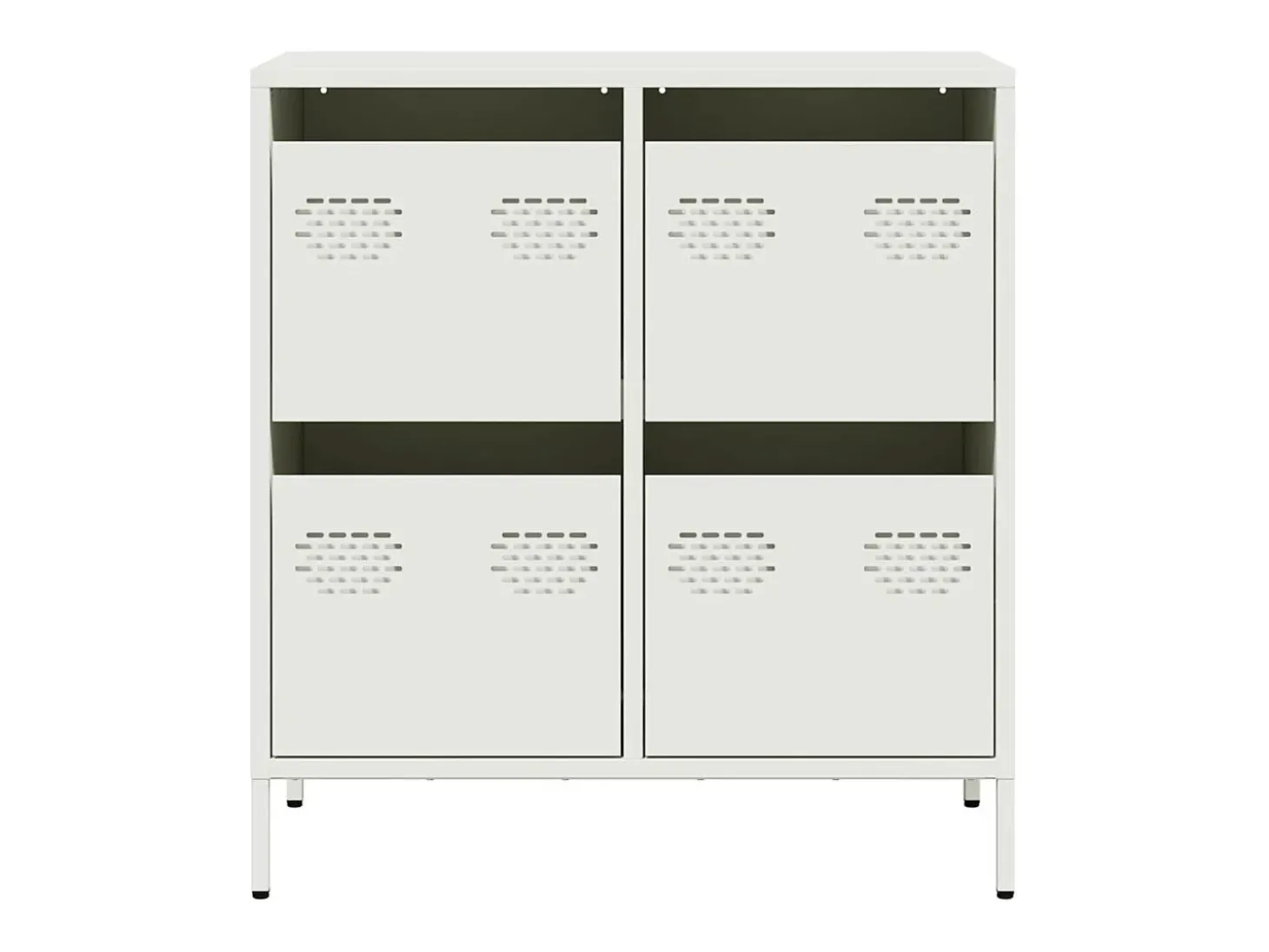 Aparador de acero laminado en frío blanco 68x39x73,5 cm