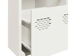 Aparador de acero laminado en frío blanco 68x39x73,5 cm