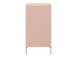 Aparador de acero laminado en frío rosa 35x39x73,5 cm