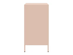 Aparador de acero laminado en frío rosa 68x39x73,5 cm