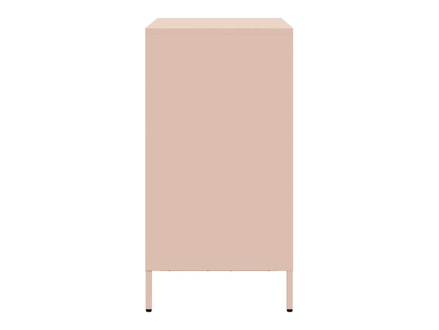 Aparador de acero laminado en frío rosa 68x39x73,5 cm