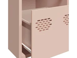 Aparador de acero laminado en frío rosa 68x39x73,5 cm