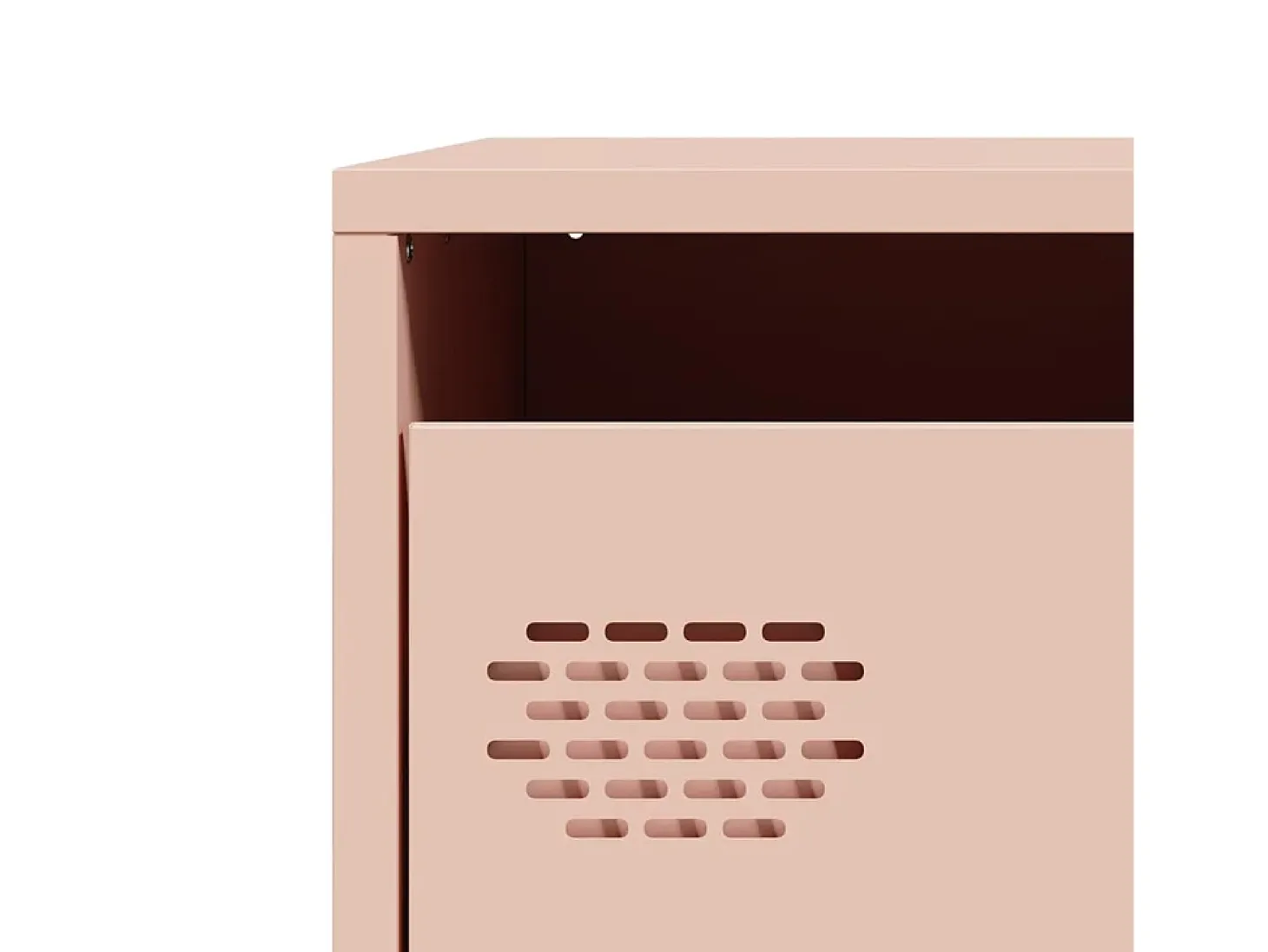 Aparador de acero laminado en frío rosa 68x39x73,5 cm
