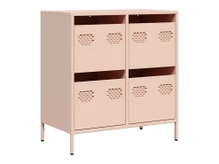 Aparador de acero laminado en frío rosa 68x39x73,5 cm
