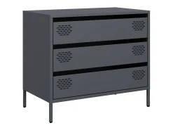 Aparador de acero laminado en frío antracita 68x39x58,5 cm
