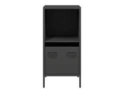 Aparador de acero laminado en frío negro 35x39x73,5 cm