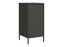 Aparador de acero laminado en frío negro 35x39x73,5 cm