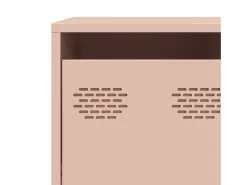 Aparador de acero laminado en frío rosa 135x39x103,5 cm
