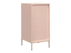 Aparador de acero laminado en frío rosa 35x39x73,5 cm