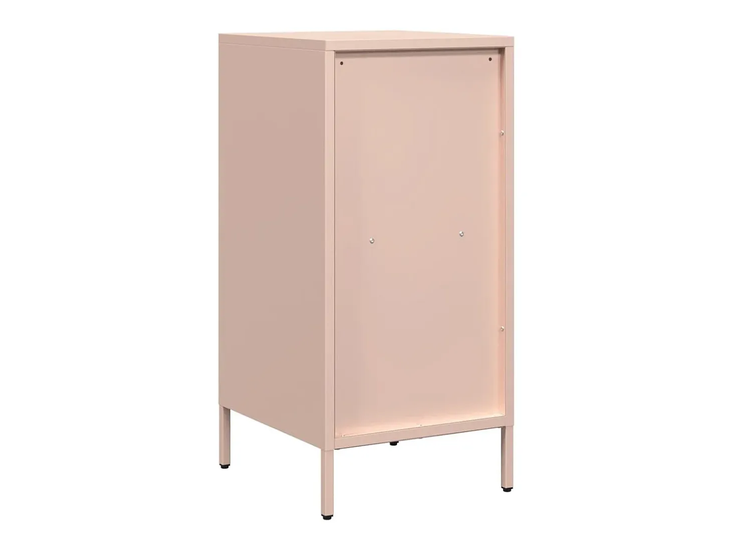 Aparador de acero laminado en frío rosa 35x39x73,5 cm