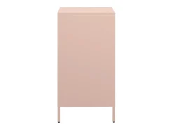 Aparador de acero laminado en frío rosa 35x39x73,5 cm
