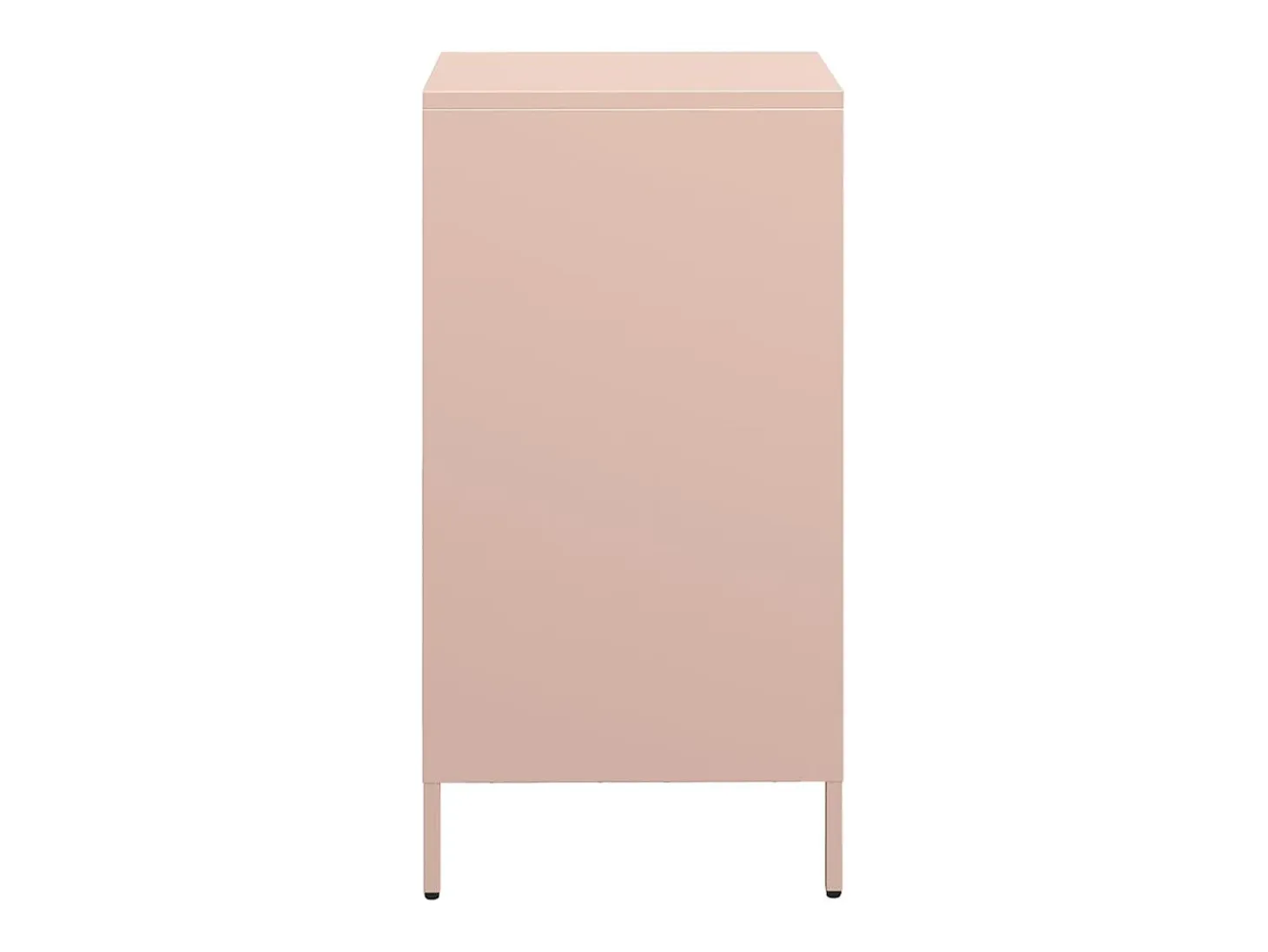 Aparador de acero laminado en frío rosa 35x39x73,5 cm