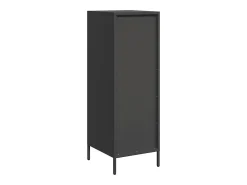 Aparador de acero negro 39x35x103,5 cm