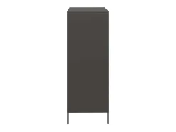 Aparador de acero negro 39x35x103,5 cm