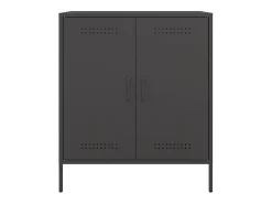 Aparador de acero negro 68x39x79 cm