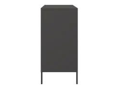 Aparador de acero negro 68x39x79 cm