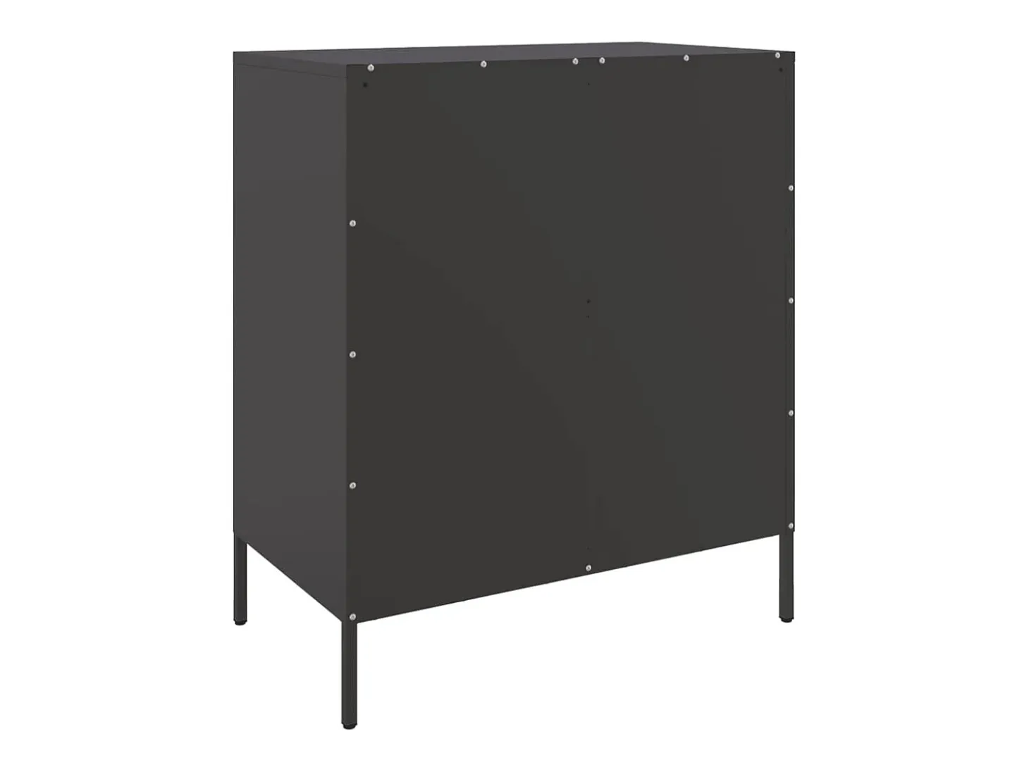 Aparador de acero negro 68x39x79 cm