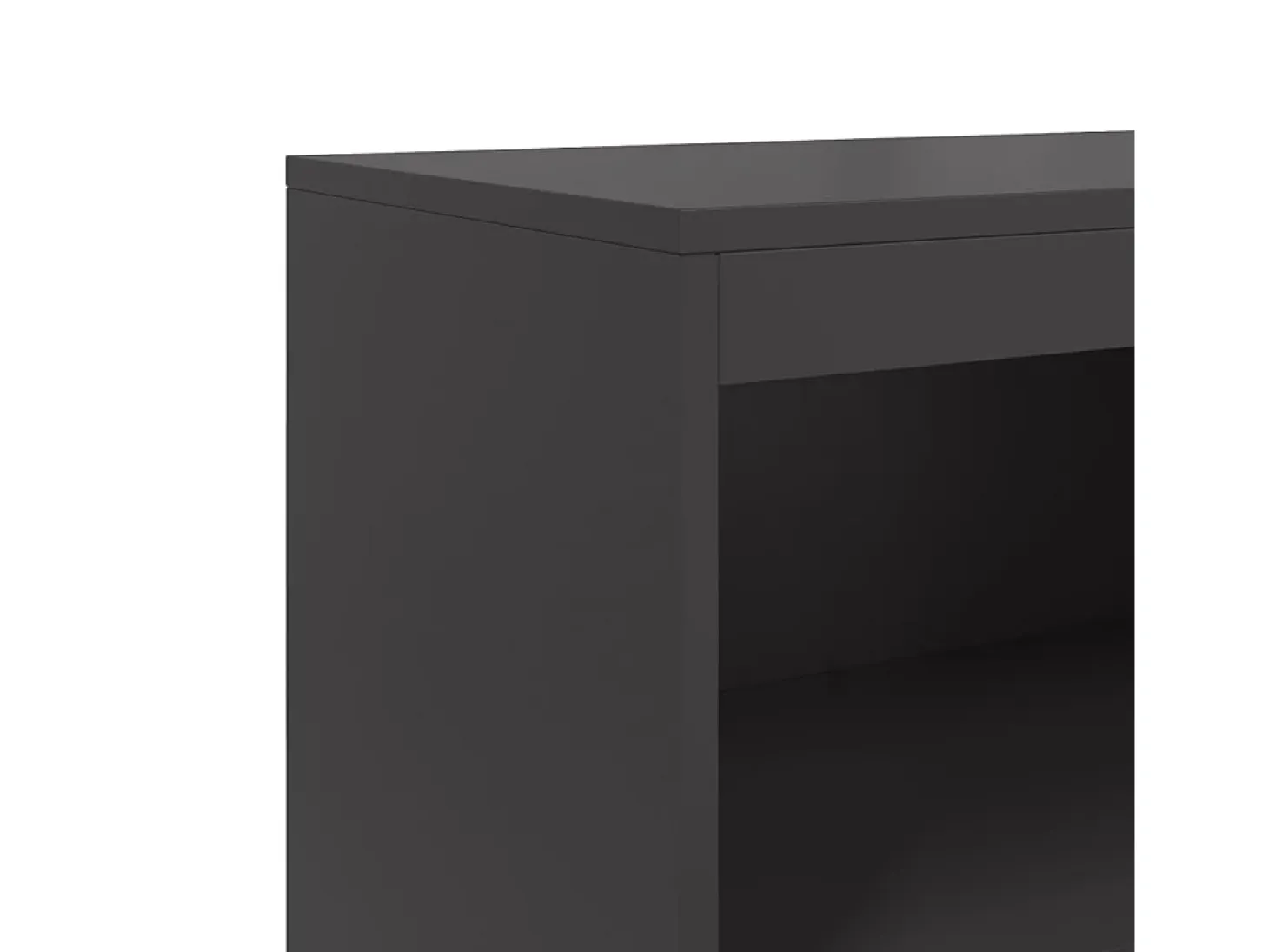 Aparador de acero negro 68,5x38,5x123,5 cm