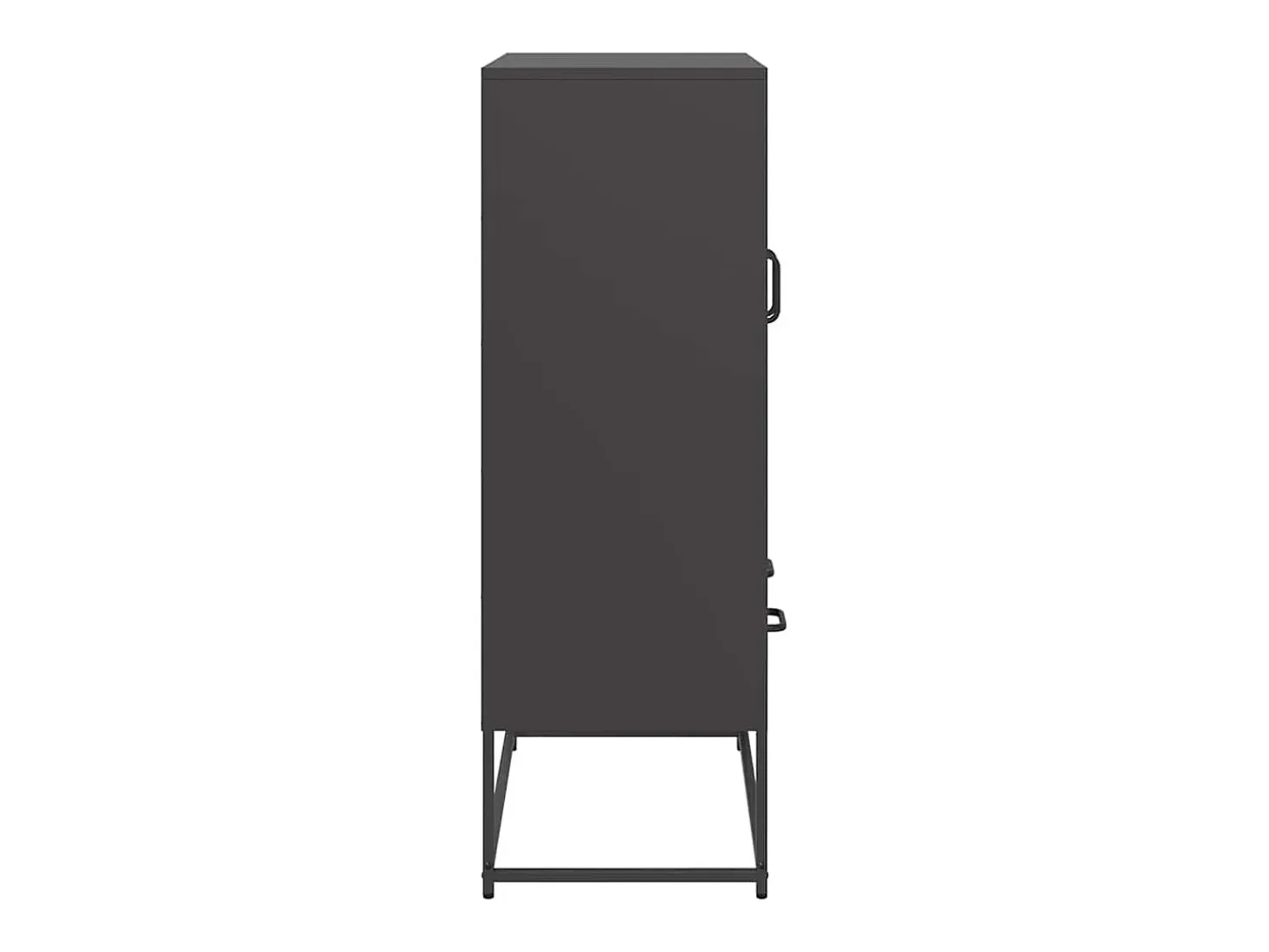 Aparador de acero negro 68x39x111,5 cm