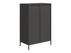 Aparador de acero negro 68x39x103,5 cm