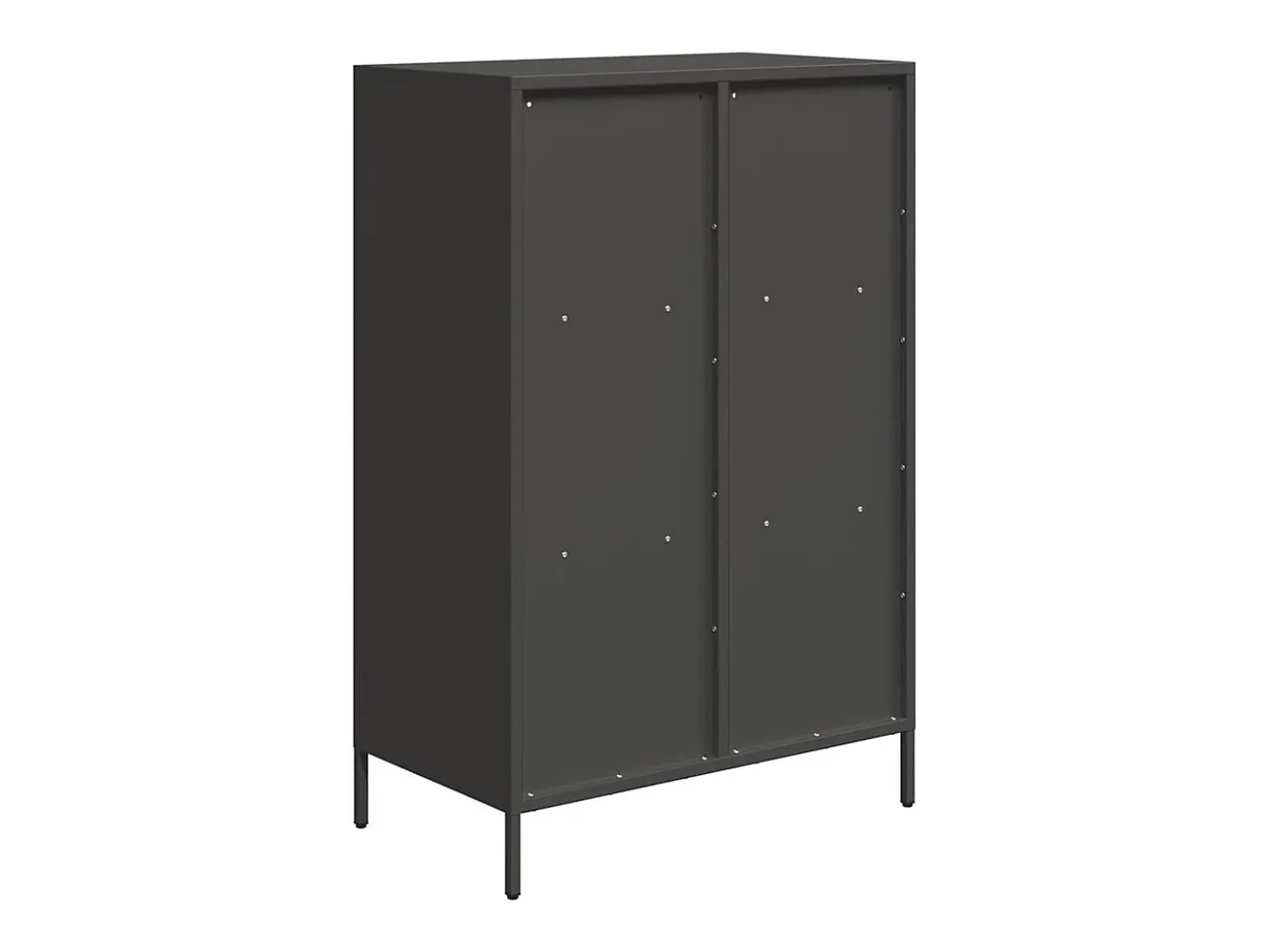 Aparador de acero negro 68x39x103,5 cm