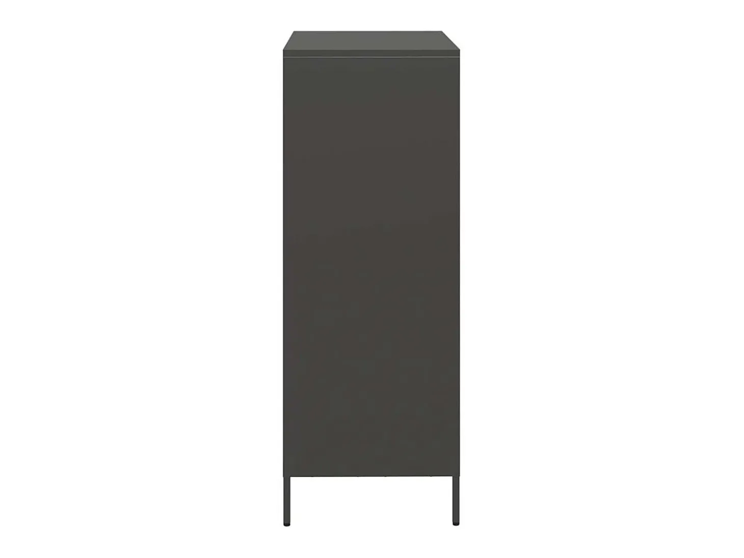 Aparador de acero negro 68x39x103,5 cm