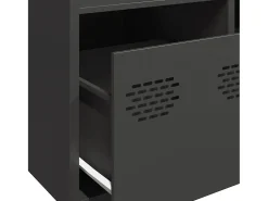Aparador de acero negro 68x39x103,5 cm