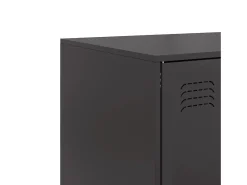 Aparador de acero negro 67x39x95 cm