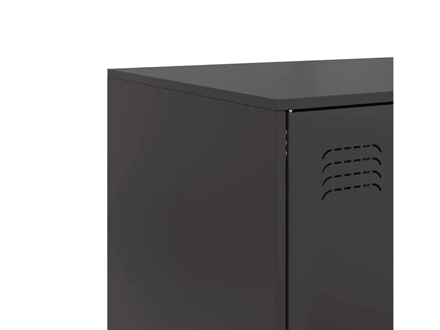 Aparador de acero negro 67x39x95 cm