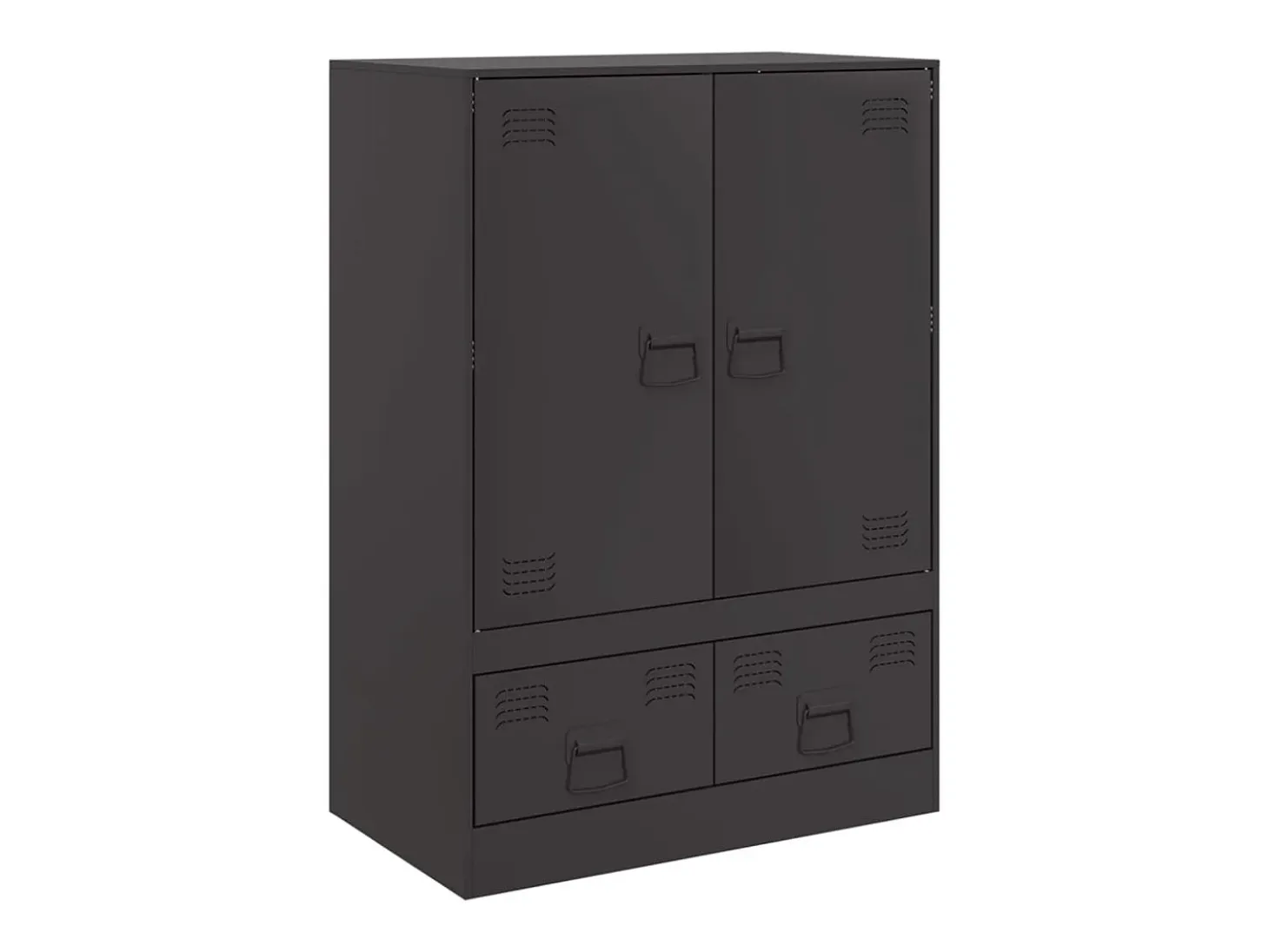 Aparador de acero negro 67x39x95 cm