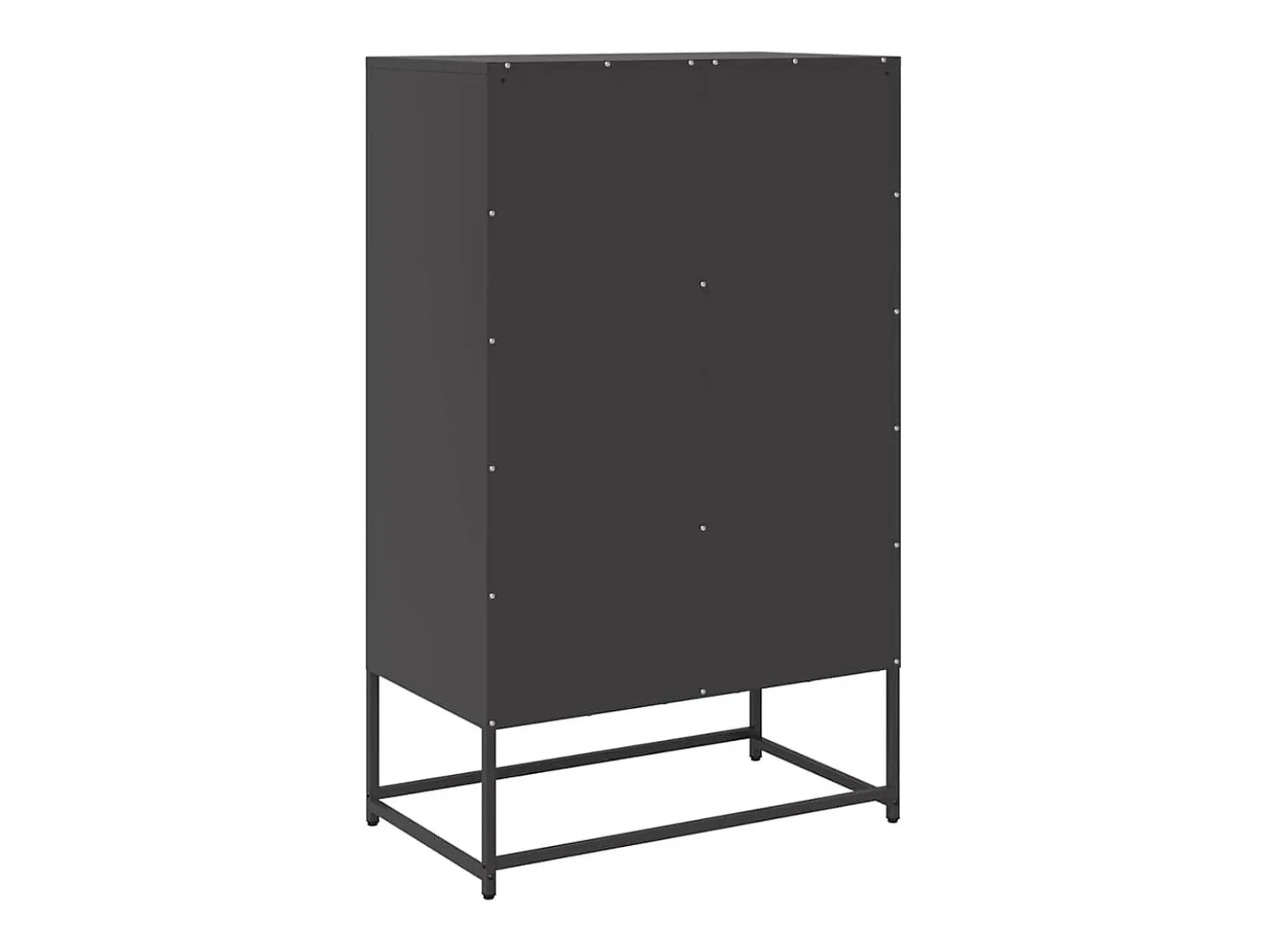 Aparador de acero negro 68x39x111,5 cm