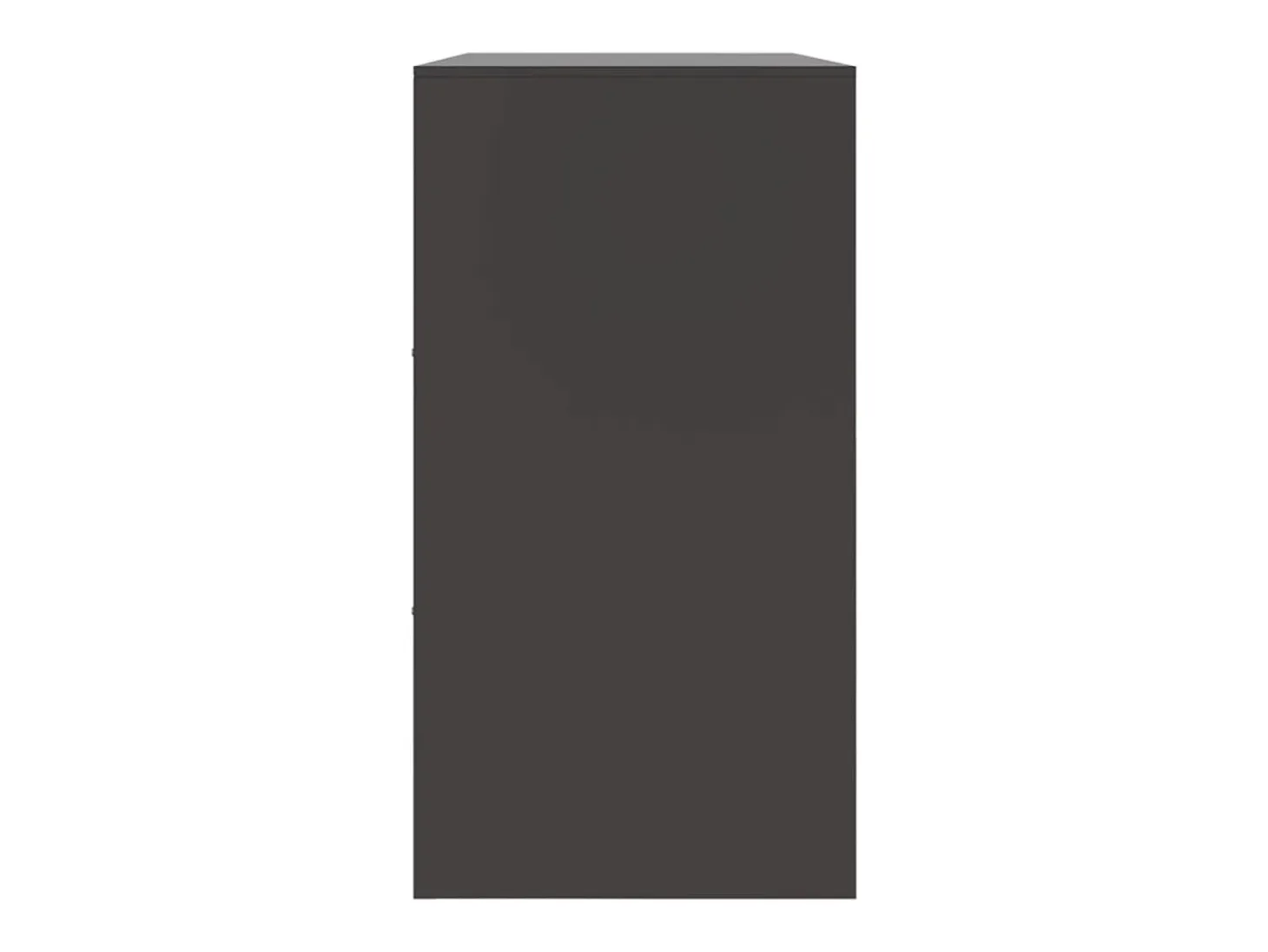 Aparador de acero negro 99x39x73 cm