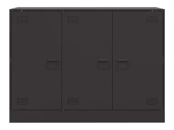 Aparador de acero negro 99x39x73 cm