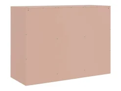 Aparador de acero rosa 99x39x73 cm