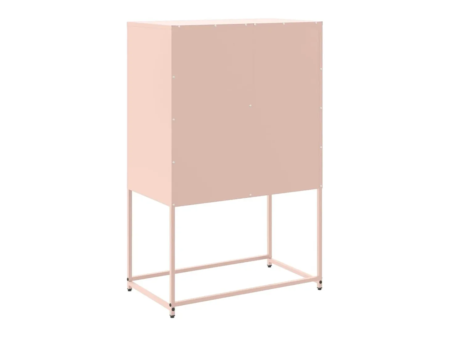 Aparador de acero rosa 68,5x38,5x107 cm