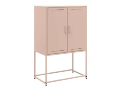 Aparador de acero rosa 68,5x38,5x107 cm