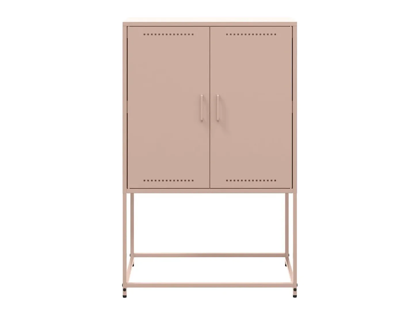 Aparador de acero rosa 68,5x38,5x107 cm