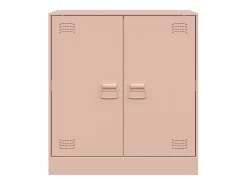 Aparador de acero rosa 67x39x73 cm