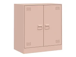 Aparador de acero rosa 67x39x73 cm