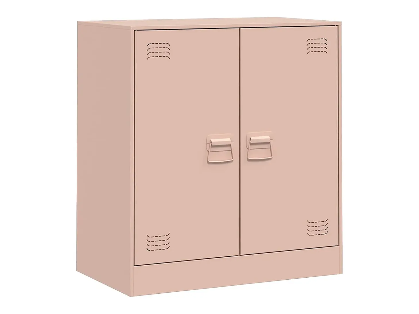 Aparador de acero rosa 67x39x73 cm